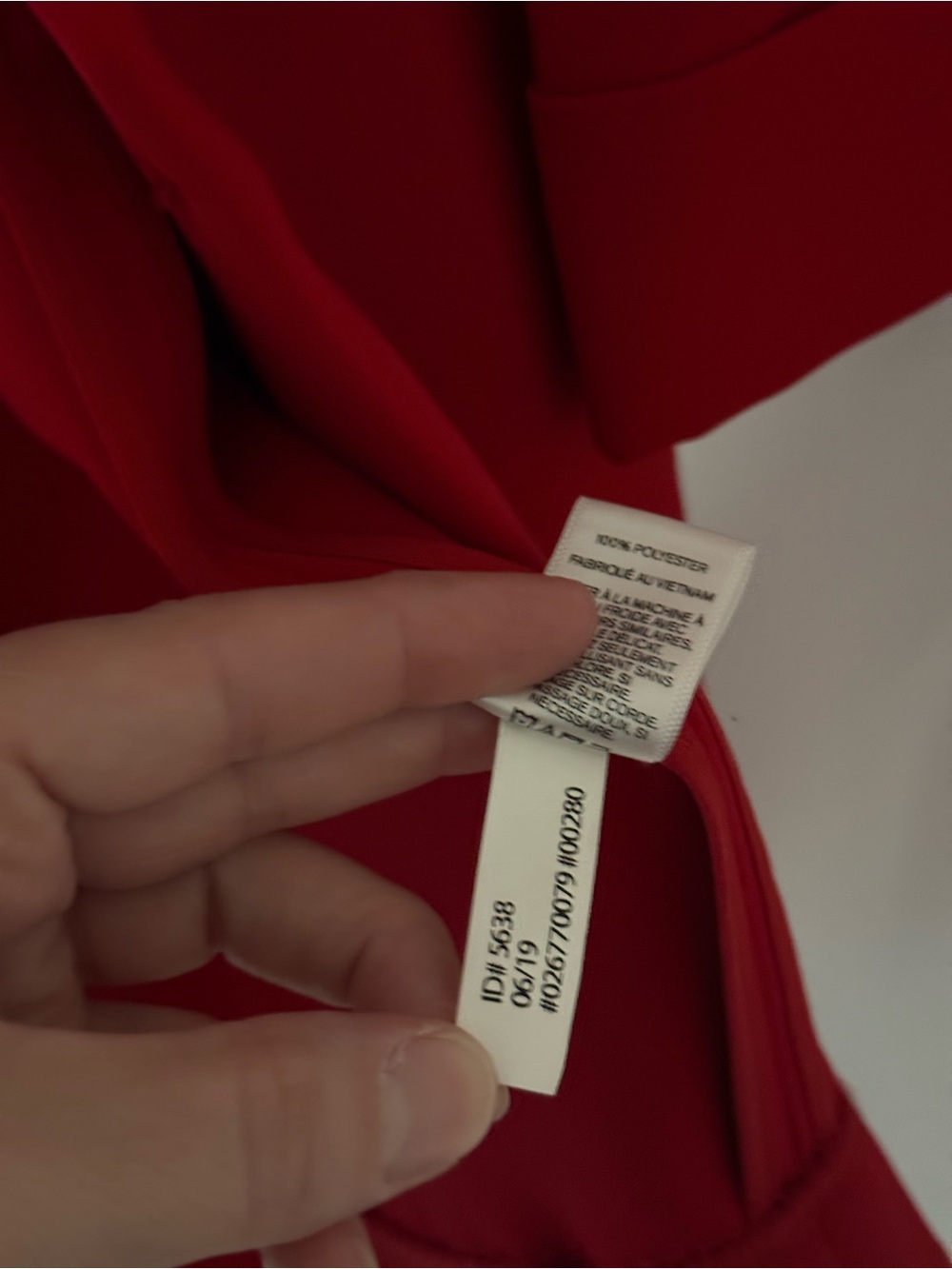 Express Red Open-Front Blazer - Picture 8 of 8